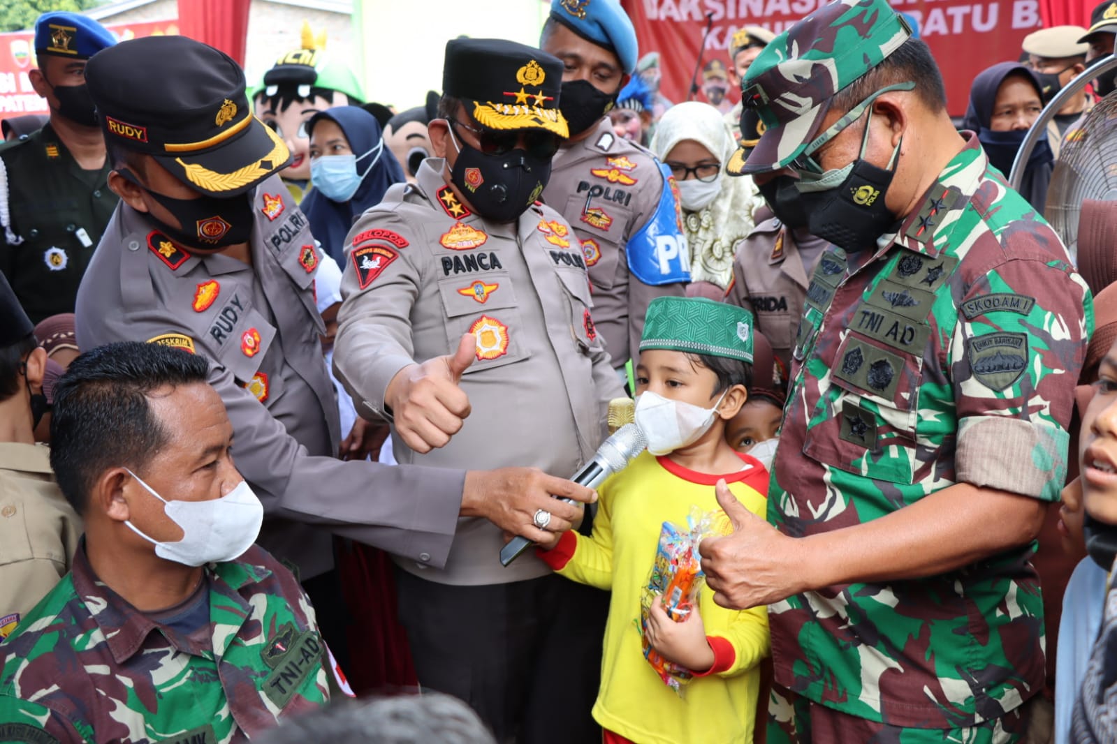 Kapolda Sumut dan Pangdam I/BB Tinjau Vaksinasi Merdeka Anak di Batubara