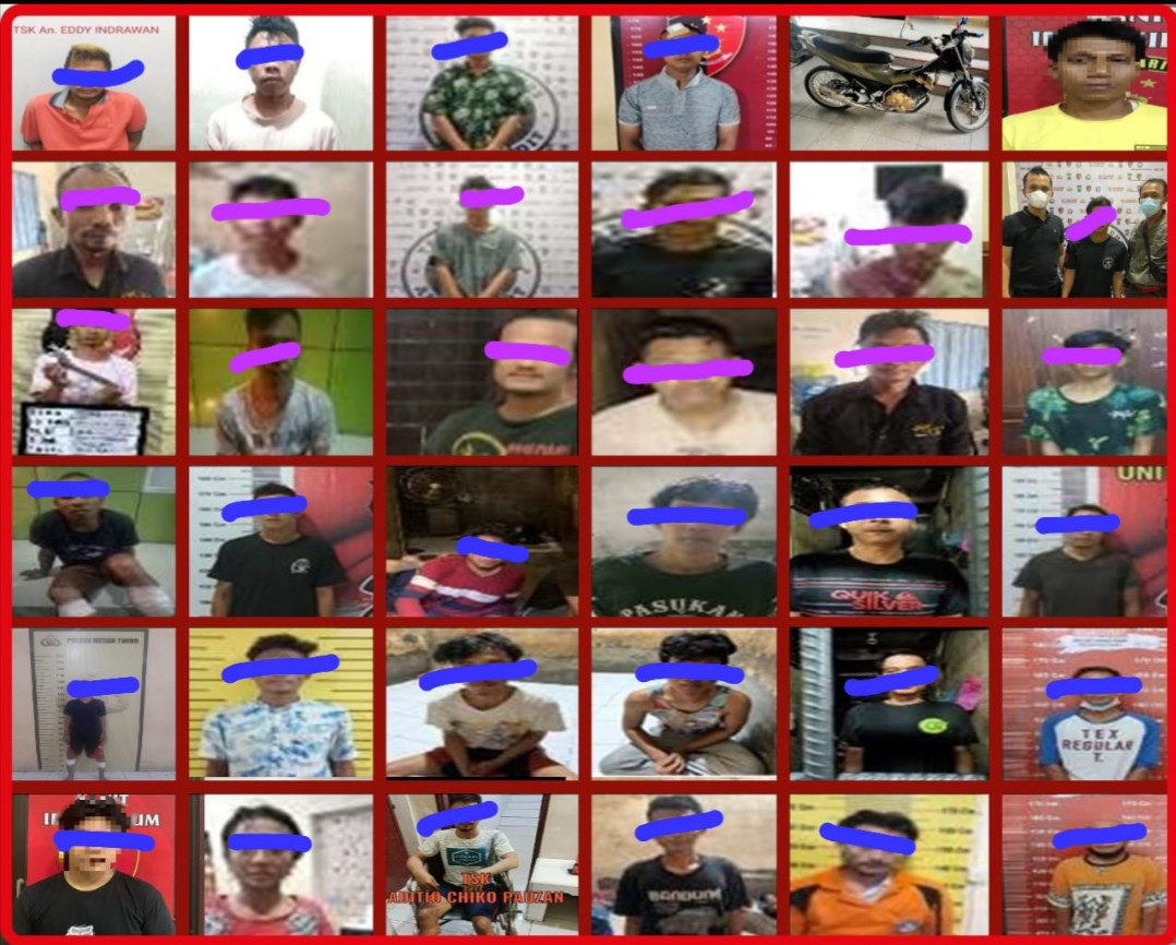 5 Hari bergerak, Tim Siluman Dit Reskrimum Ringkus 39 Begal 5 Ditembak