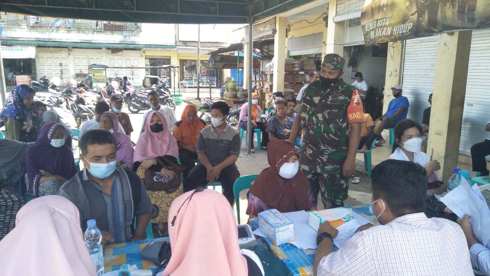 Gercep Kodim 0212/TS Koramil 02 Padangsidimpuan Capaian Vaksinasi Lansia Kota Padangsidimpuan