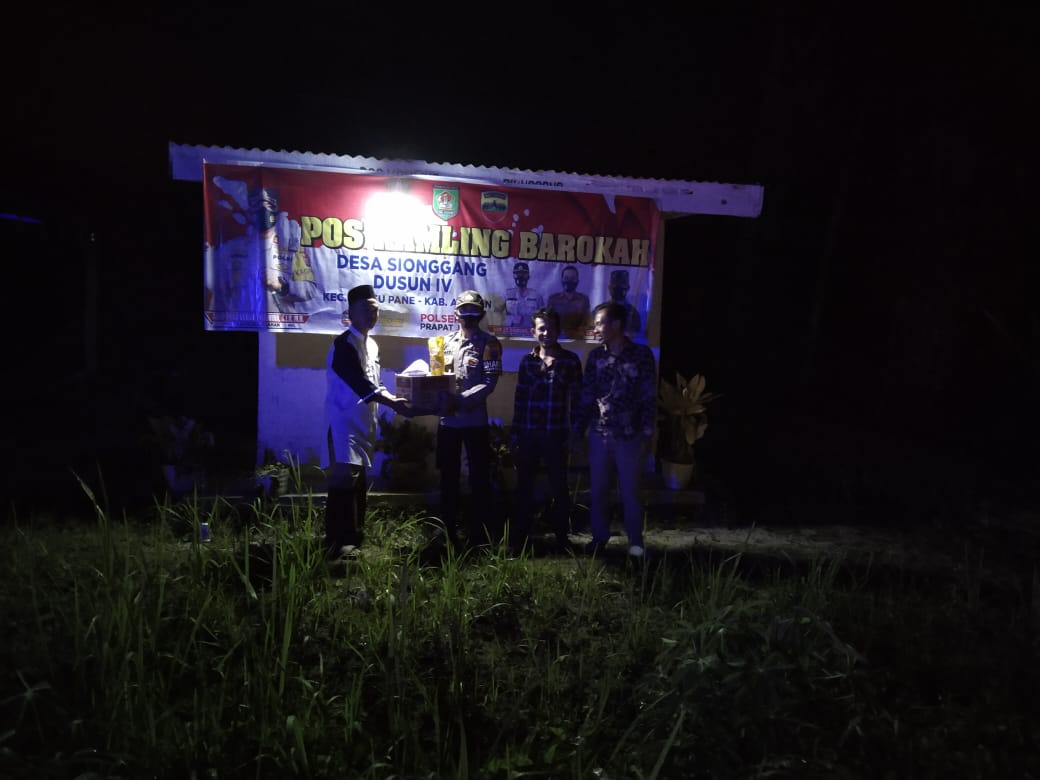 Ciptakan Kamtibmas Aman dan Kondusif di Malam Hari, Polsek Prapat Janji Polres Asahan Patroli Pos Kamling Barokah