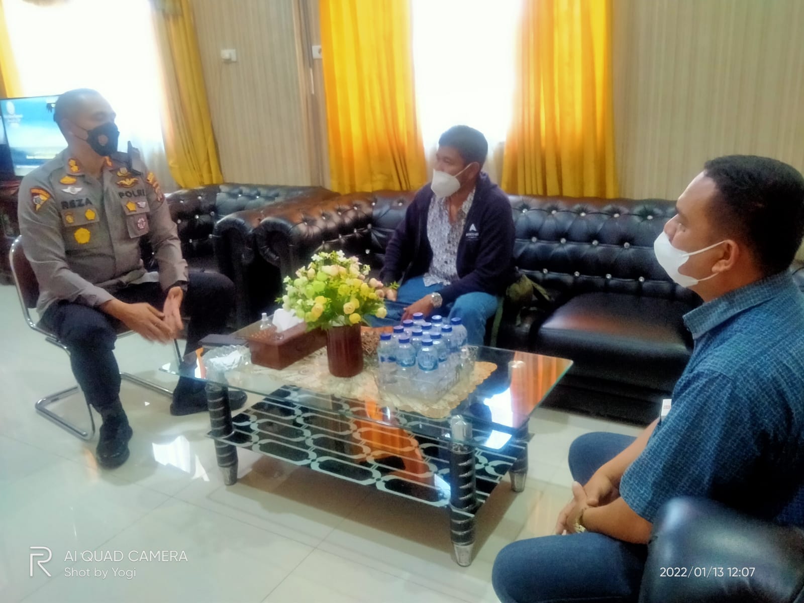 Kapolres Madina Menerima Audiensi Wartawan Tabagsel