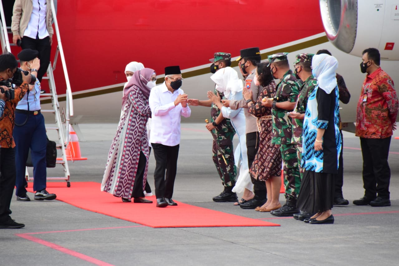 Forkopimda Jatim Dampingi Kunjungan Kerja Wapres RI di Madura