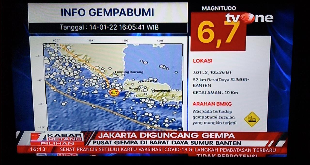 BREAKING NEWS! Jakarta Diguncang Gempa