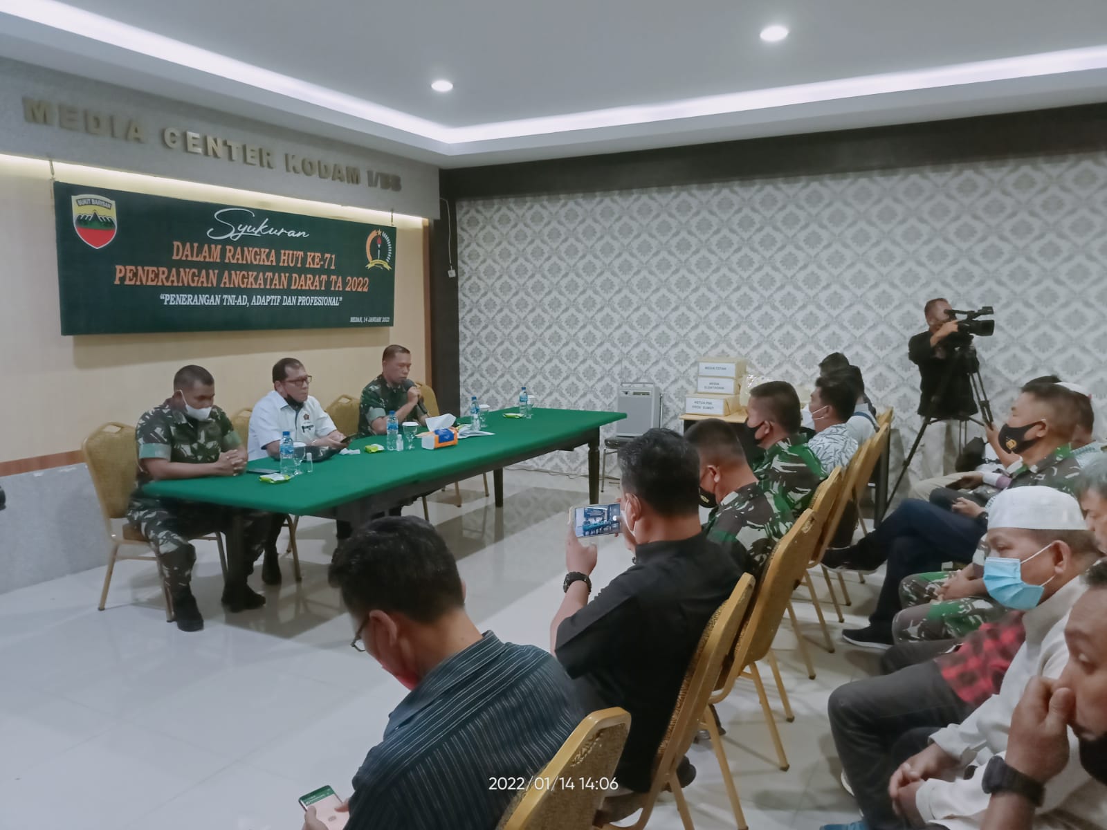 HUT Penerangan TNI AD Ke-71, Kodam I/BB Gelar Syukuran