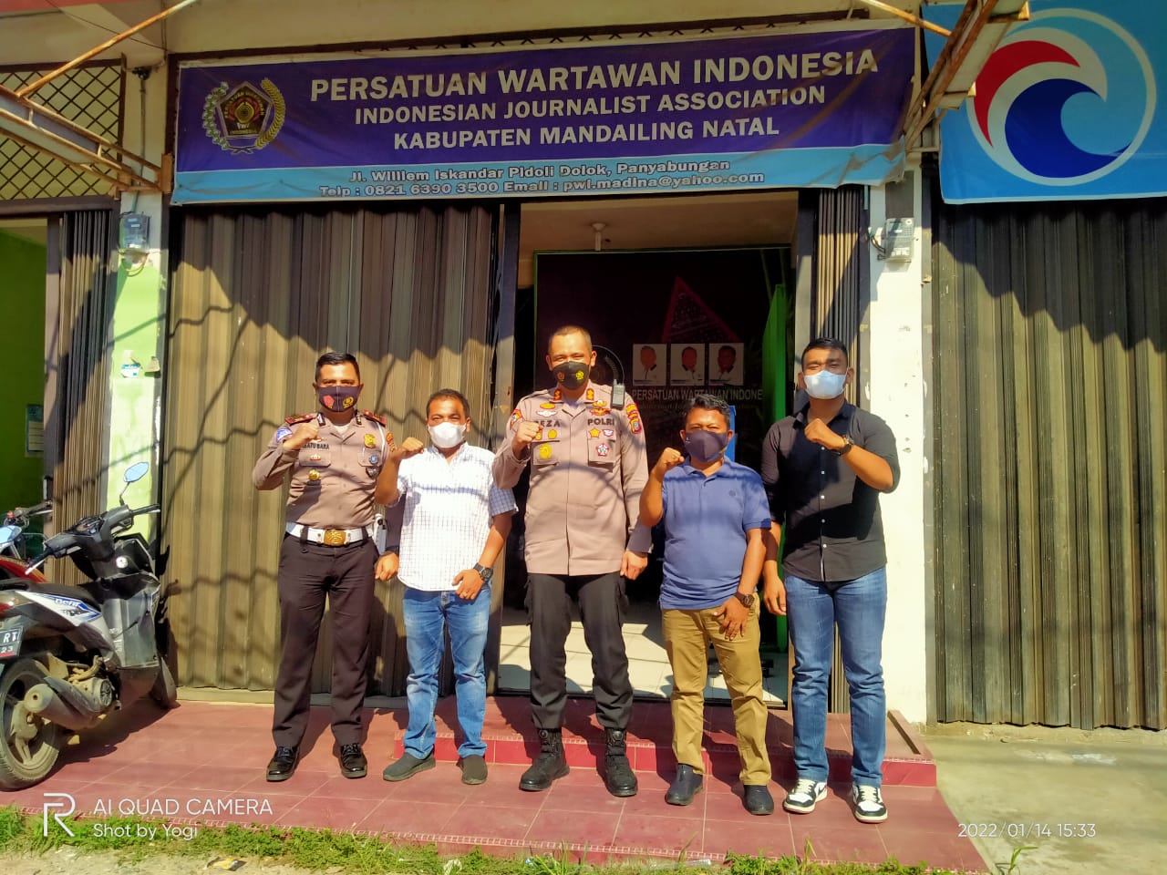 Kapolres Madina Sampaikan Pesan Kamtibmas Saat Sambangi Kantor PWI Mandailing Natal