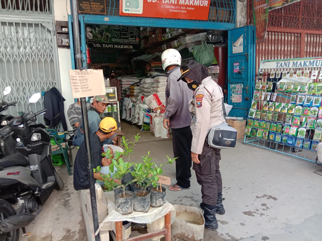 Giat Polisi Rindu Masyarakat, Personel Polres Asahan Sampaikan  Pesan Kamtibmas dari Kapolres