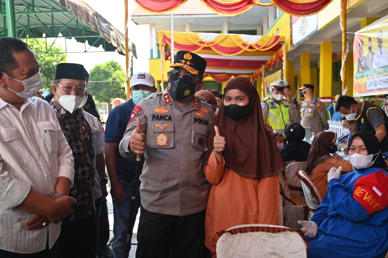 9.334.432 Warga Sumut Telah di Vaksinasi, Kapolda : Terimakasih Masyarakat, TNI dan Polri.