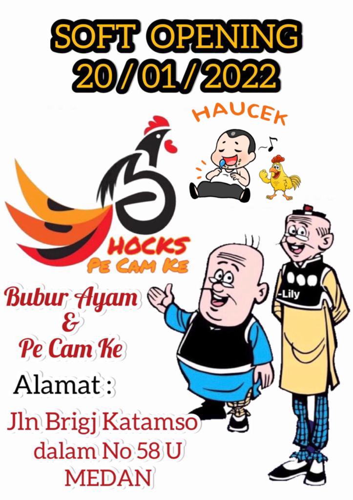 Ayo Kunjungi...Bubur Ayam, Hocks Pe Cam  Hadir di Medan