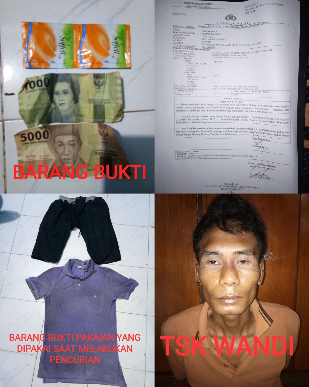 Tim Siluman Sat Reskrim Polrestabes Medan Bekuk Pelaku Curat