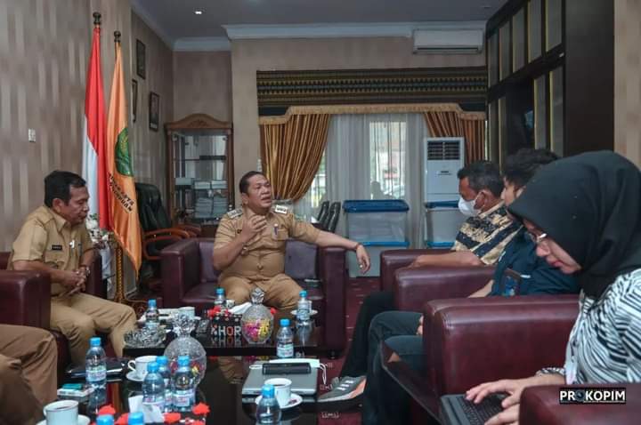 Walikota Irsan Nasution Nasution terima kunjungan Kepala Kantor Daerah Telkom (Kakadatel)