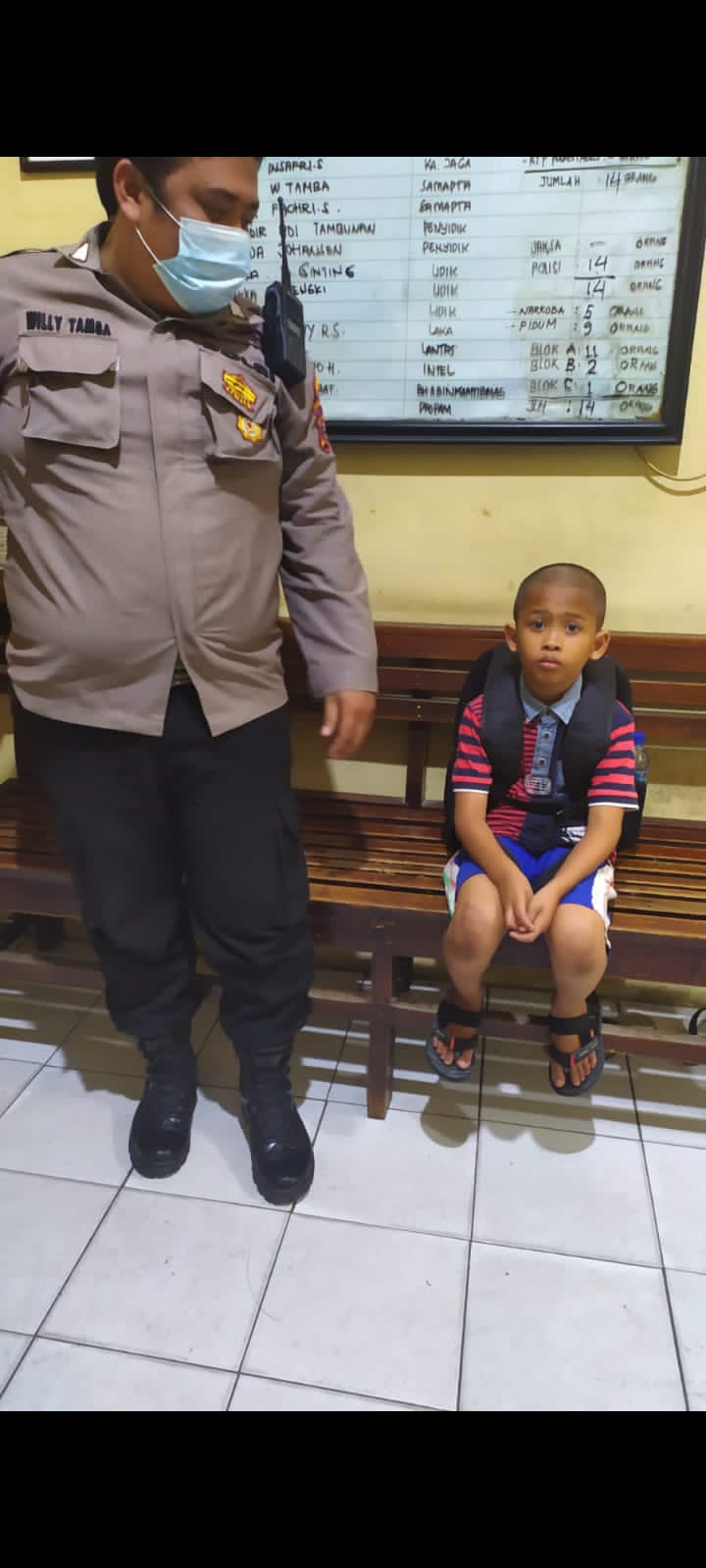 Ditemukan anak kesasar Bernama Rizki Sihite, Hubungi Polsek Helvetia