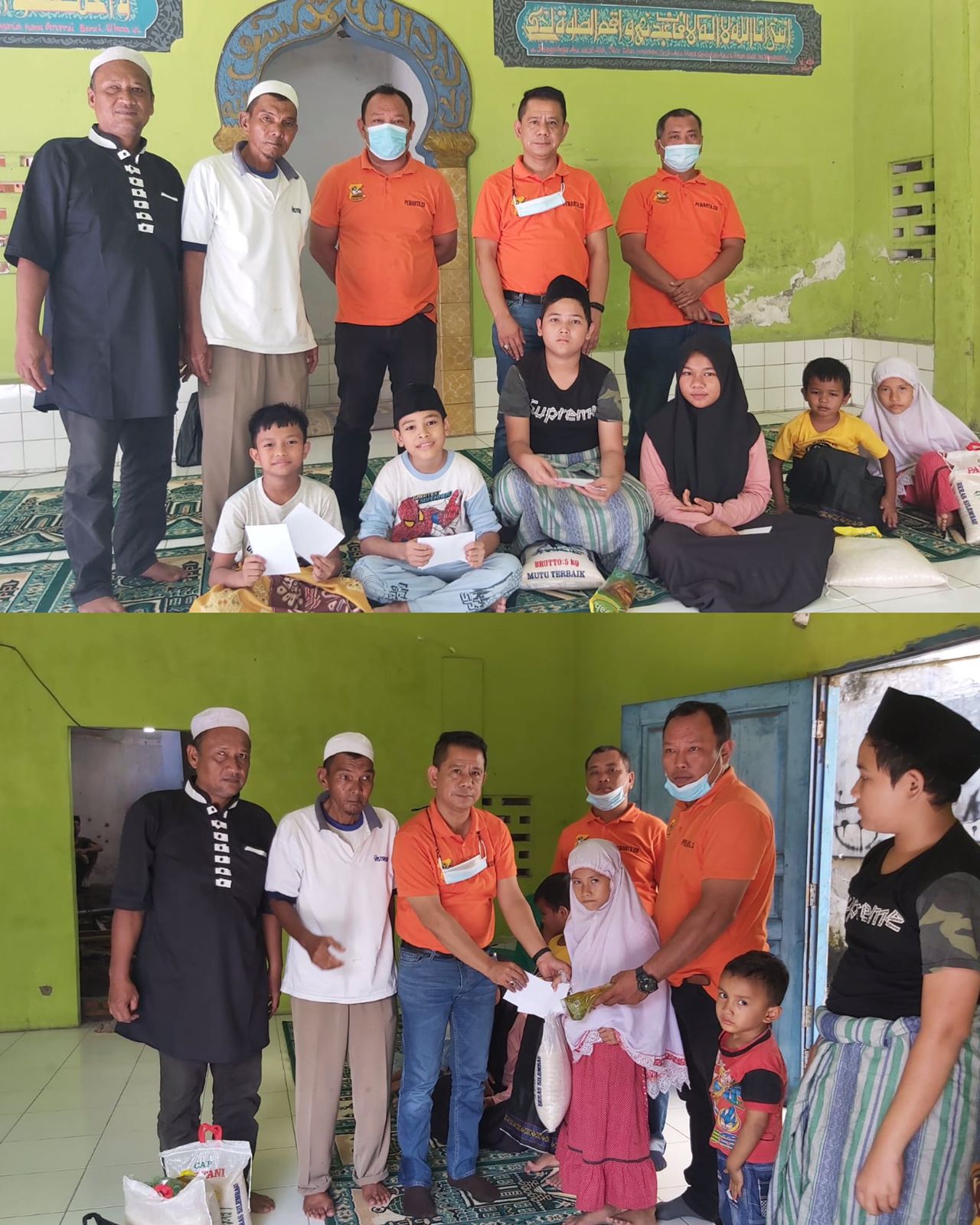Jumat Barokah, Ketua Pewarta Bantu Anak Yatim dan Fakir Miskin di Musala Fathmiah