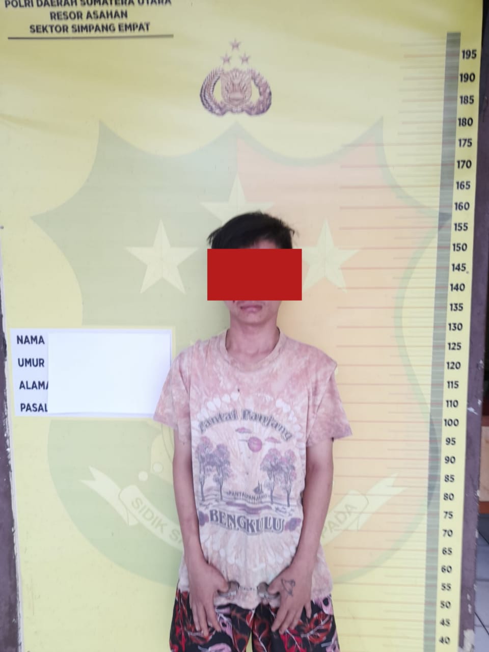 Polsek Simpang Empat Polres Asahan Amankan Pelaku Curas dengan Sasaran Sepmor IRT