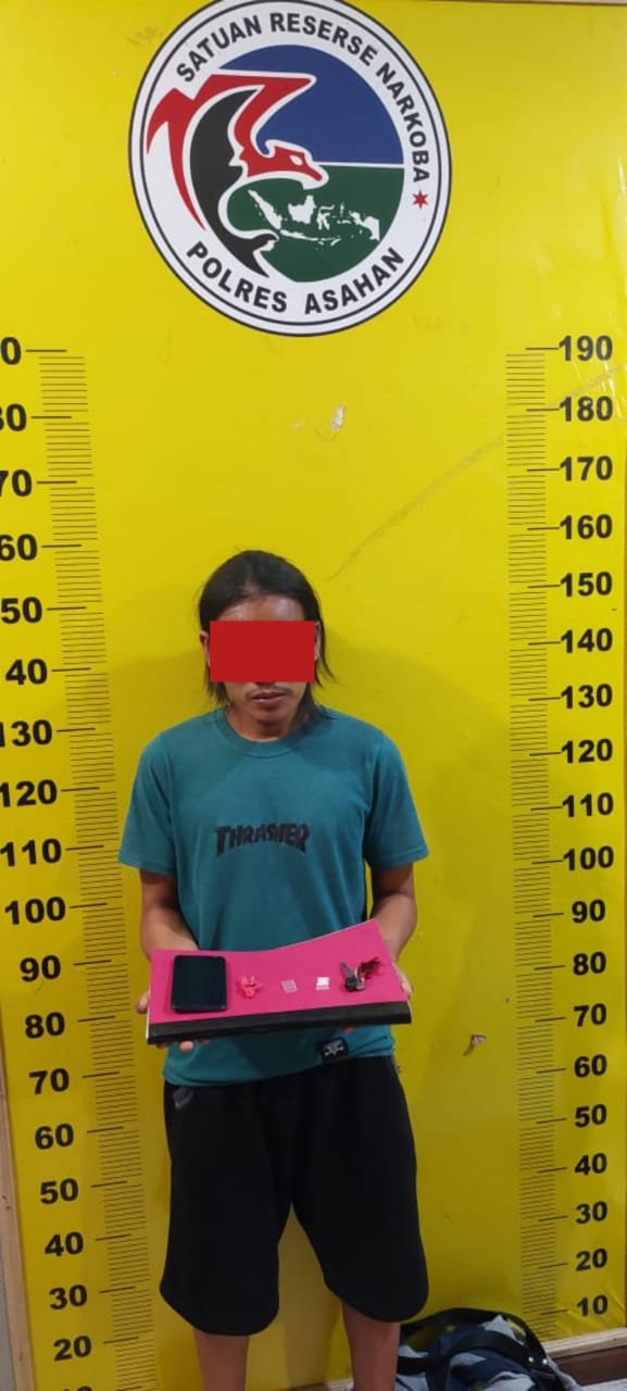 Sat Res Narkoba Polres Asahan Amankan Seorang Pria Sebagai Kurir Narkoba Jenis Sabu