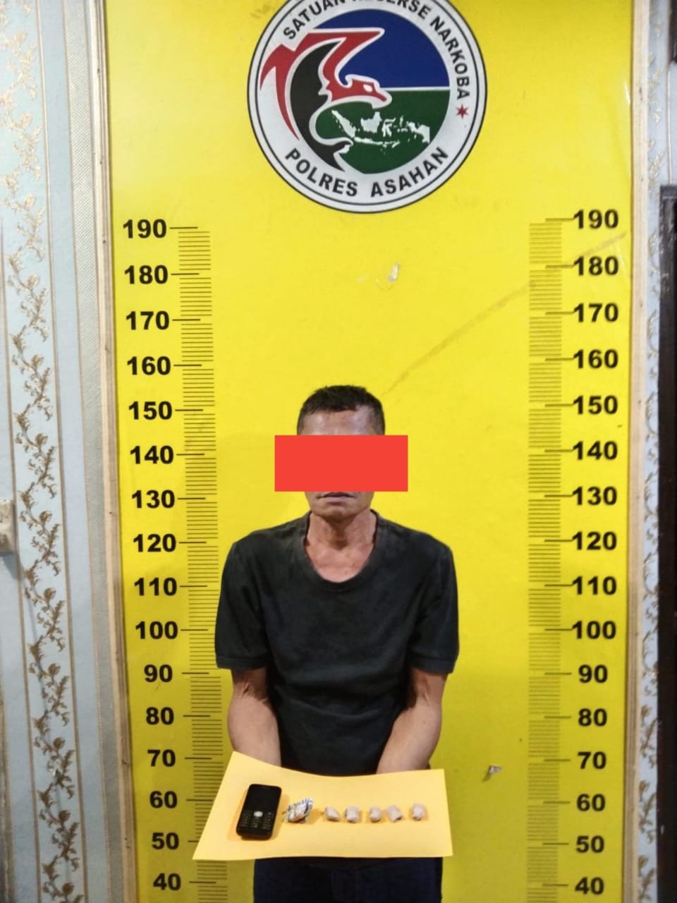 Sat Res Narkoba Polres Asahan Amankan Pria Warga BTN Desa Durian  Kasus Peredaran Narkotika Jenis Ganja di Pasar Kisaran