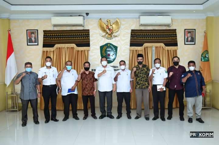 Wali Kota Irsan Efendi Nasution menerima audiensi Pengurus Korda Fokal IMM Tapsel - PSP