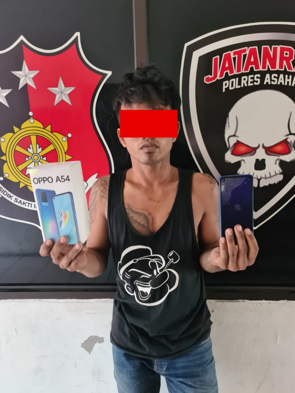 Unit Jatanras Sat Reskrim Polres Asahan Tembak Kaki Pelaku Residivis Pencurian