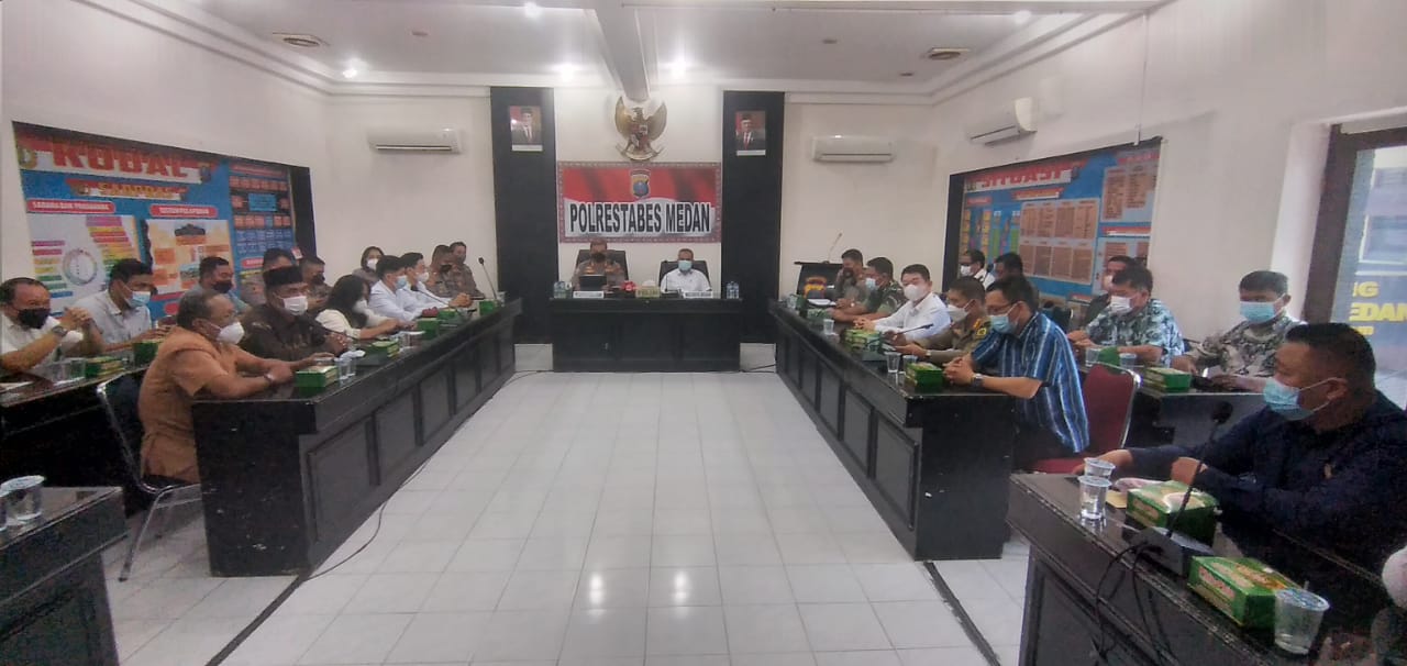 Polrestabes Medan Gelar Rapat Eksternal Persiapan PAM Tahun Baru Imlek 2022