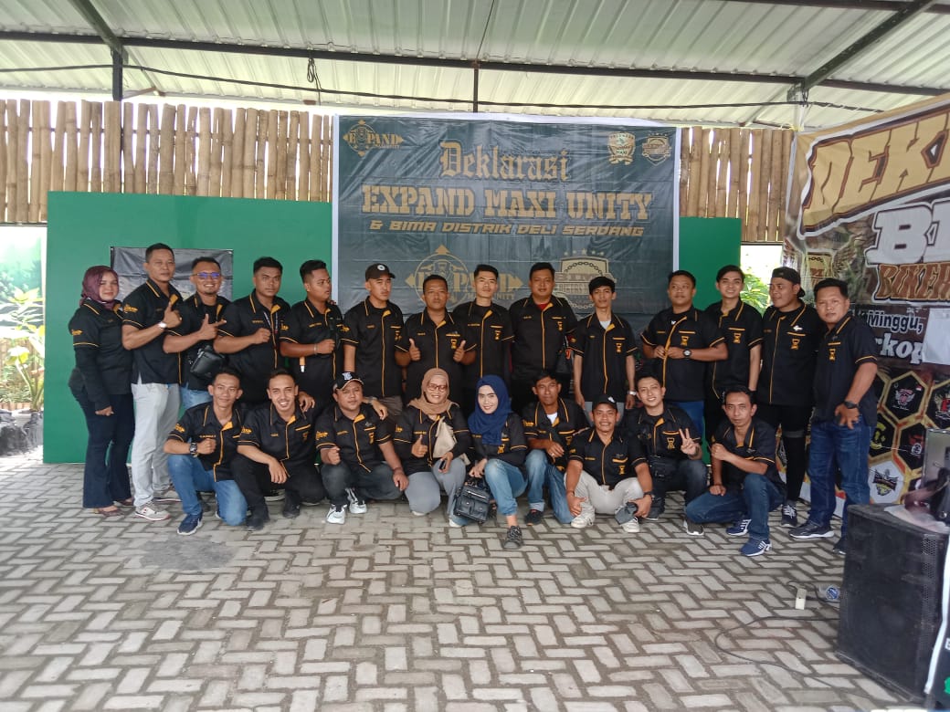 Expand Maxi Unity Deklarasi Dihadiri Keluarga Besar Bima Bikers Matang Distrik Deli Serdang