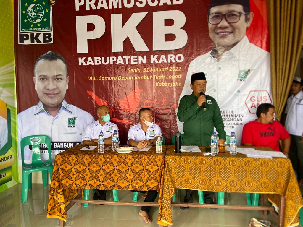Pramuscab Usung Sastroy Bangun Jadi Ketua PKB  Kabupaten Karo