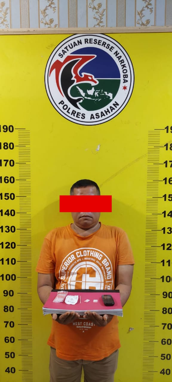 Edarkan Sabu di Rumah Kontrakan, Pria 52 Tahun Diamankan Sat Res Narkoba Polres Asahan