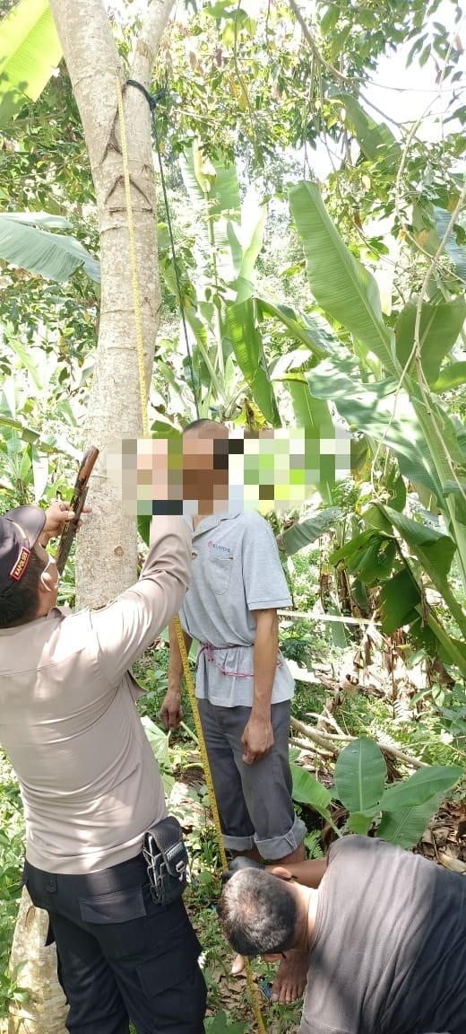 Polsek Batangtoru Polres Tapsel,Gercep amankan Korban gantung diri.