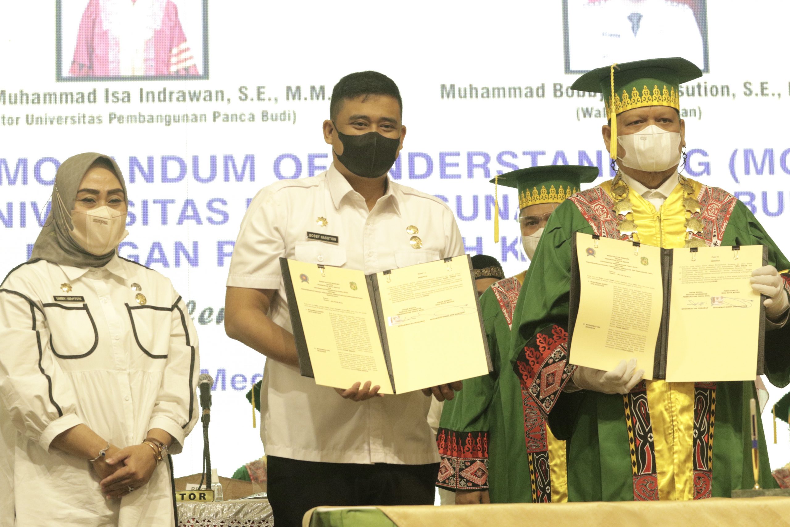 Hadiri Wisuda, Walikota Medan Bobby Nasution Mou dengan Rektor Unpad Rektor, Dr. H. Muhammad Isa Indrawan, Ini Isinya