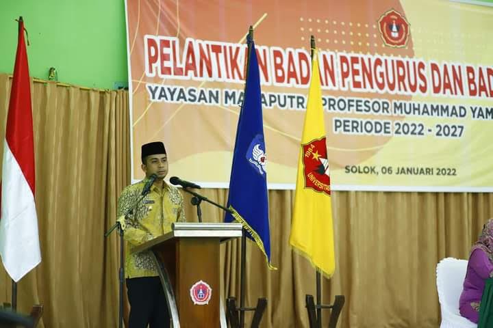 Wawako Solok  Hadiri Pelantikan Pengurus dan Bawas Yayasan MMY