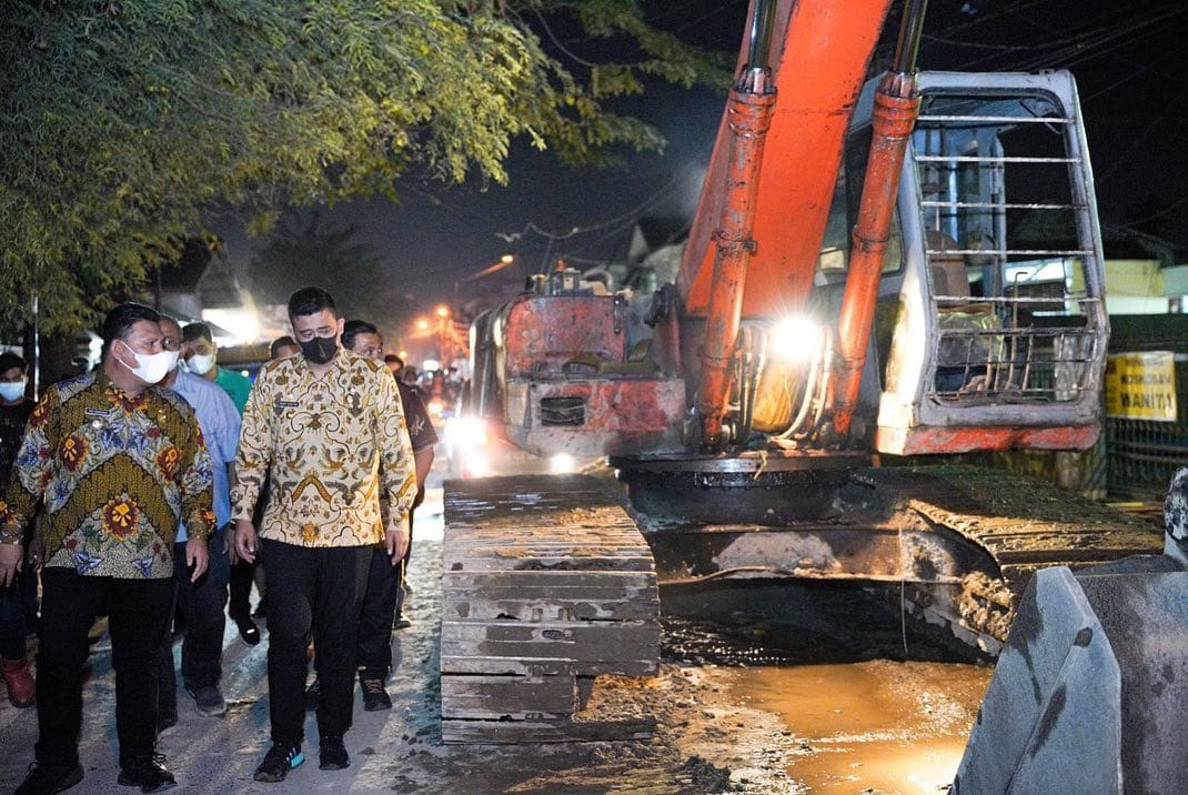 Usai Ditinjau Bobby Nasution, Pengerjaan Drainase di Jalan Sei Belutu Selesai Dalam Waktu Kurang 10 Hari