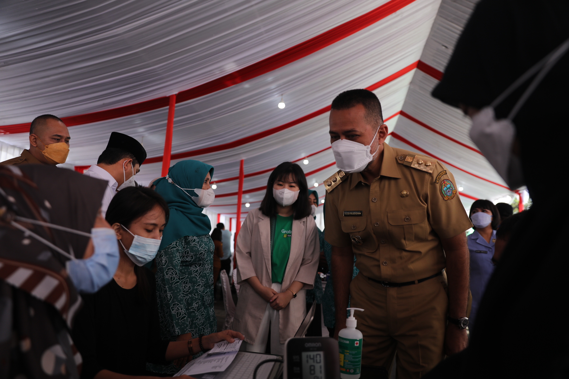 Omicron Meluas,  Pemprov dan TP PKK Sumut Gandeng Grab Gelar  Vaksinasi Booster Targetkan 6.000 Warga  Â 