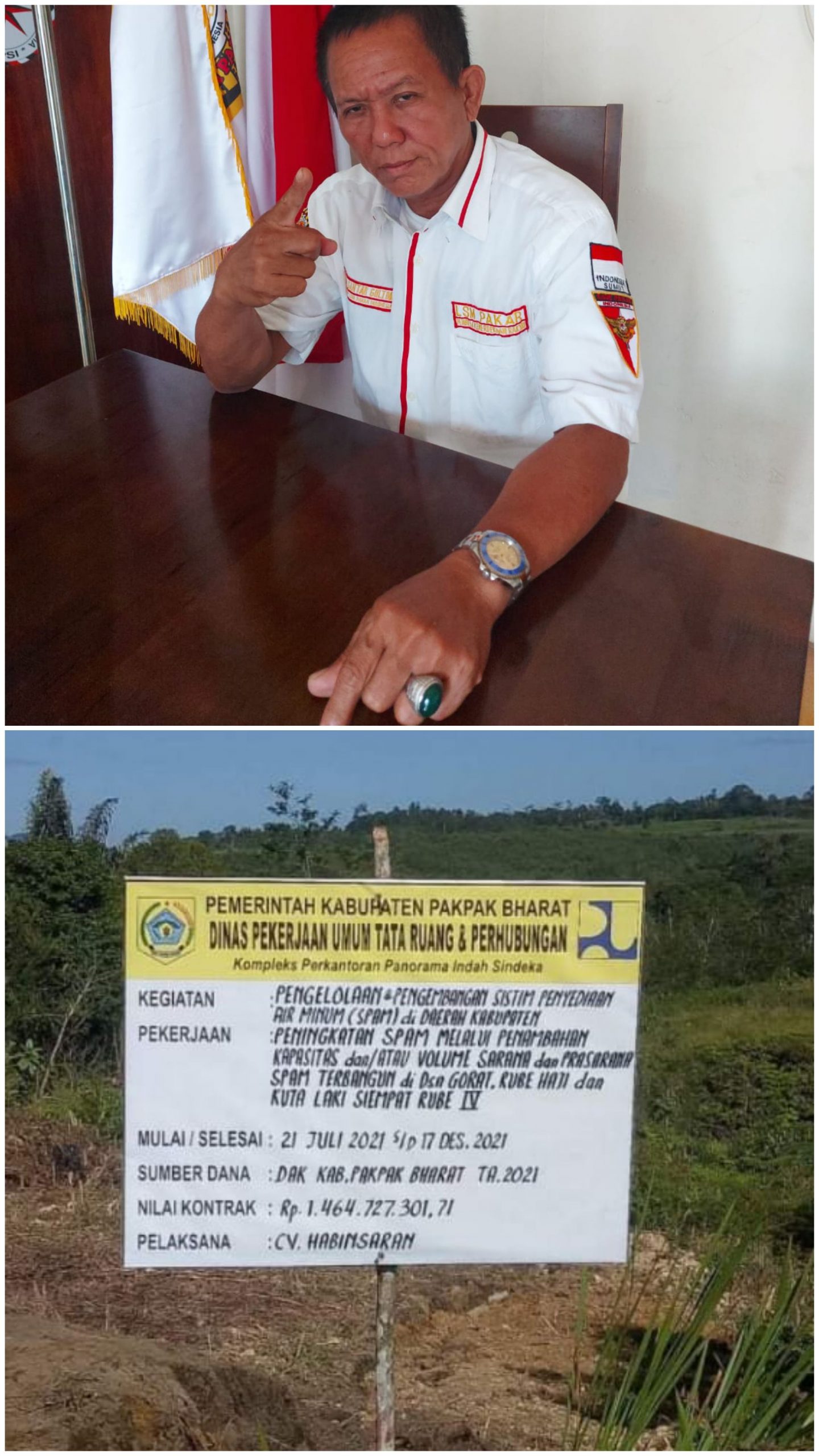 Soal Proyek Pembangunan Pengolahan Sistem Penyediaan Air Minum di Desa Siempat Rube IV Diduga ada KKN, DPP LSM PAKAR Surati Kapolda Sumut