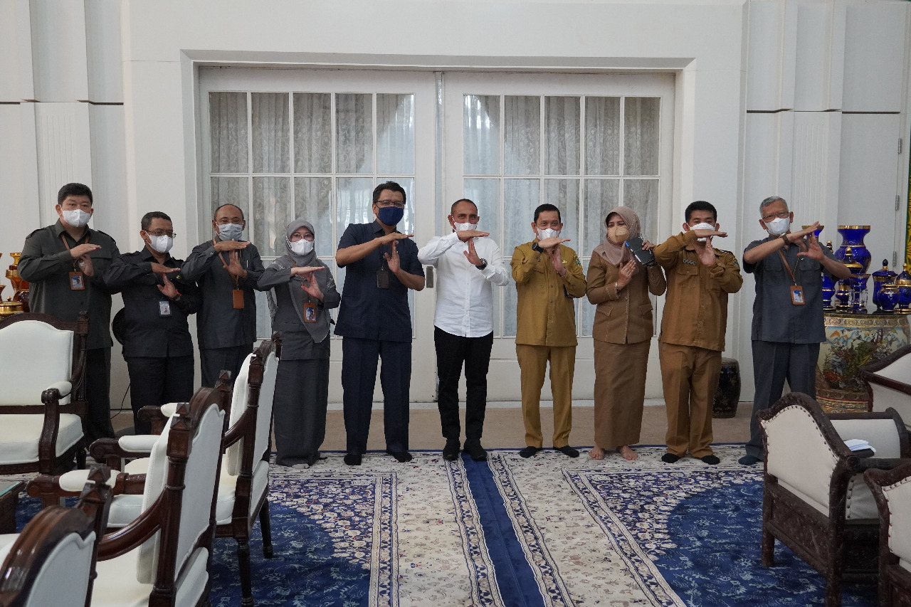 Kepala BPS Sumut Nurul Hasanudin Silaturahmi ke Gubsu Edy Rahmayadi