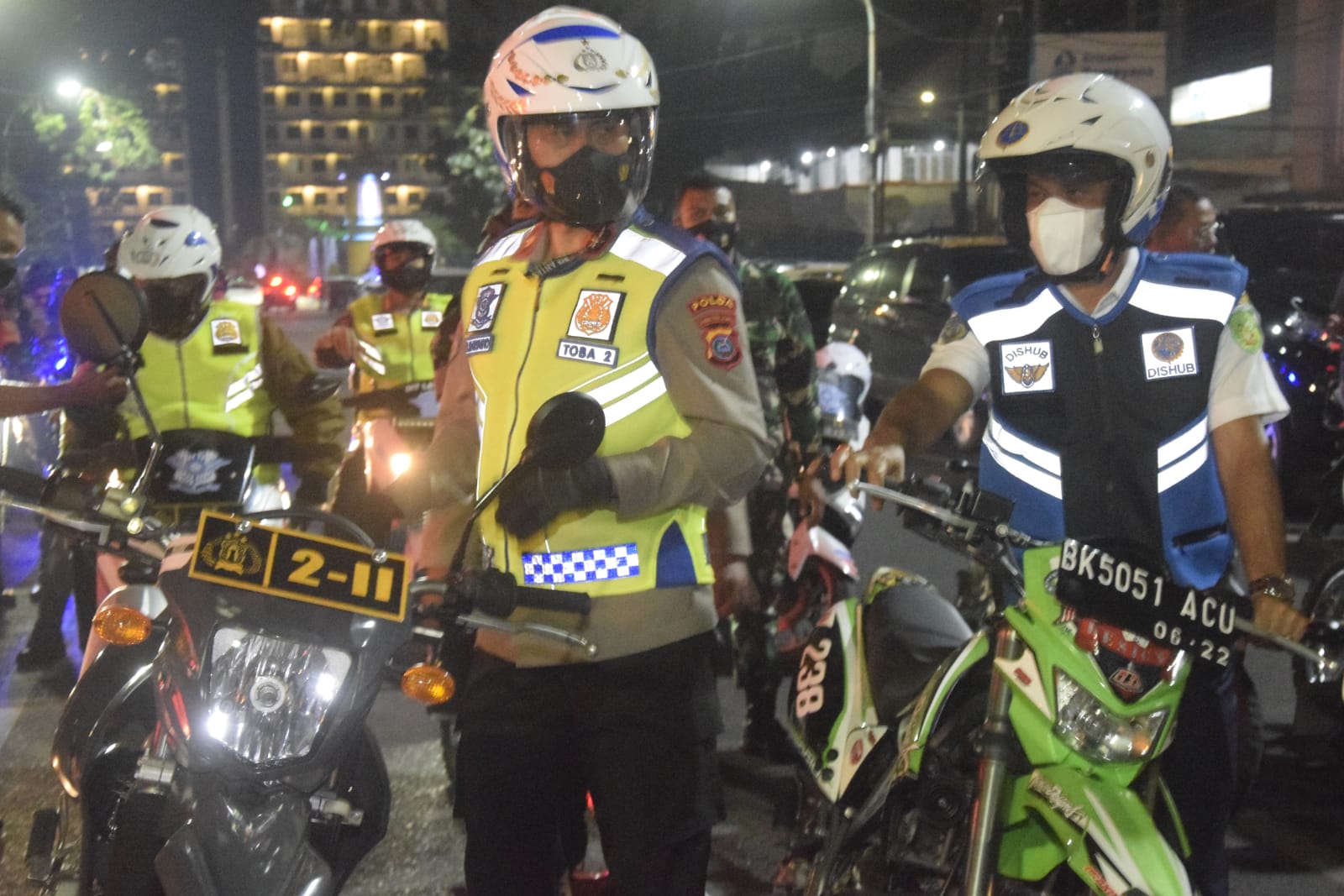 Patroli Skala Besar Naik Trail, Wakapolda Sumut dan Kasdam I/BB Pastikan Malam Imlek Kondusif