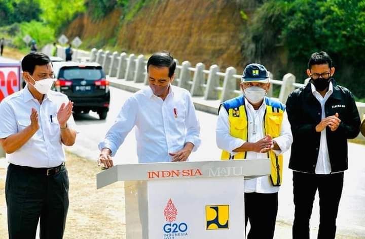 Presiden Jokowi Resmikan Jalan By Pass Balige