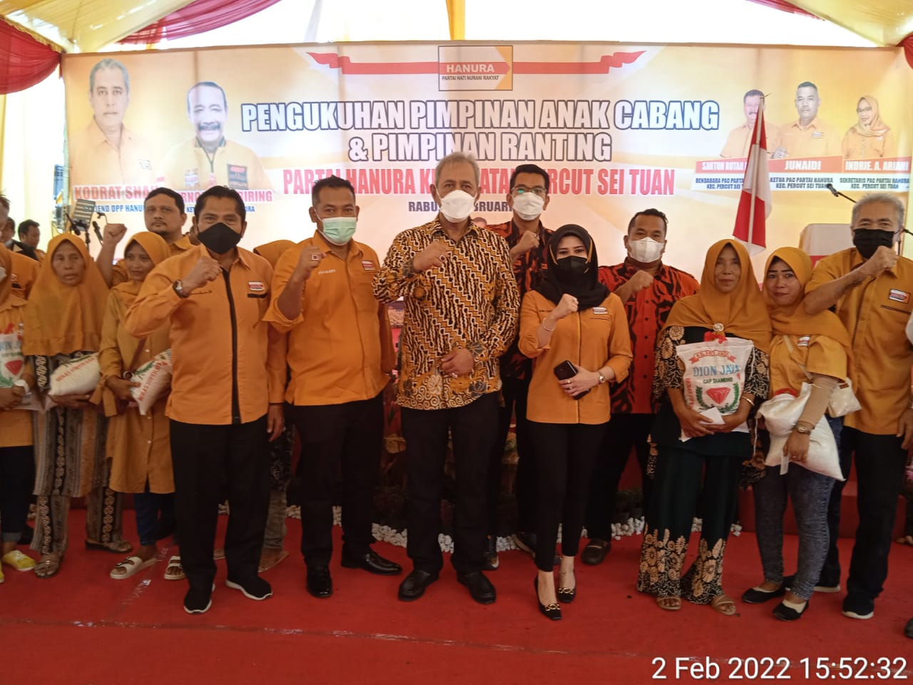 Sekjen DPP Hanura Hadiri Pengukuhan Pengurus Ketua PAC & Ranting Partai Hanura Se Kecamatan Percut Sei Tuan