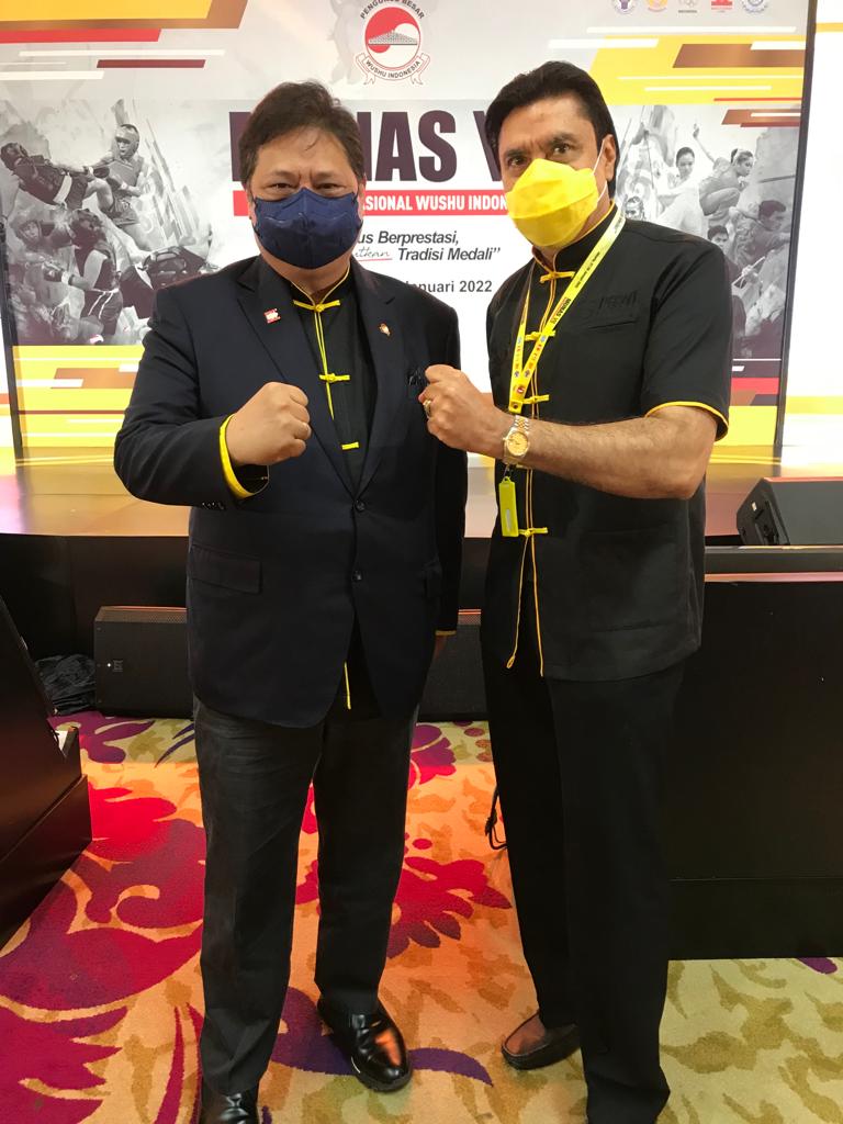 Kembali Pimpin Wushu Periode 2022-2026, Airlangga Hartarto Berhasil Harumkan Indonesia di Kancah Internasional