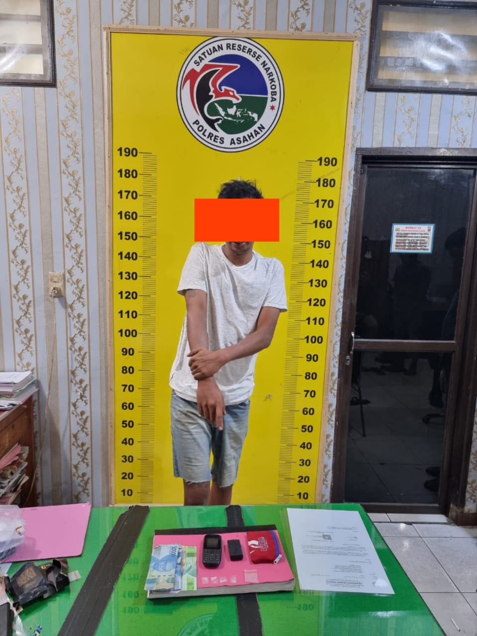 Sat Res Narkoba Polres Asahan Dalam Ops Antik 2022 Tangkap  Pelaku Pengedar Sabu di Kota Kisaran Barat
