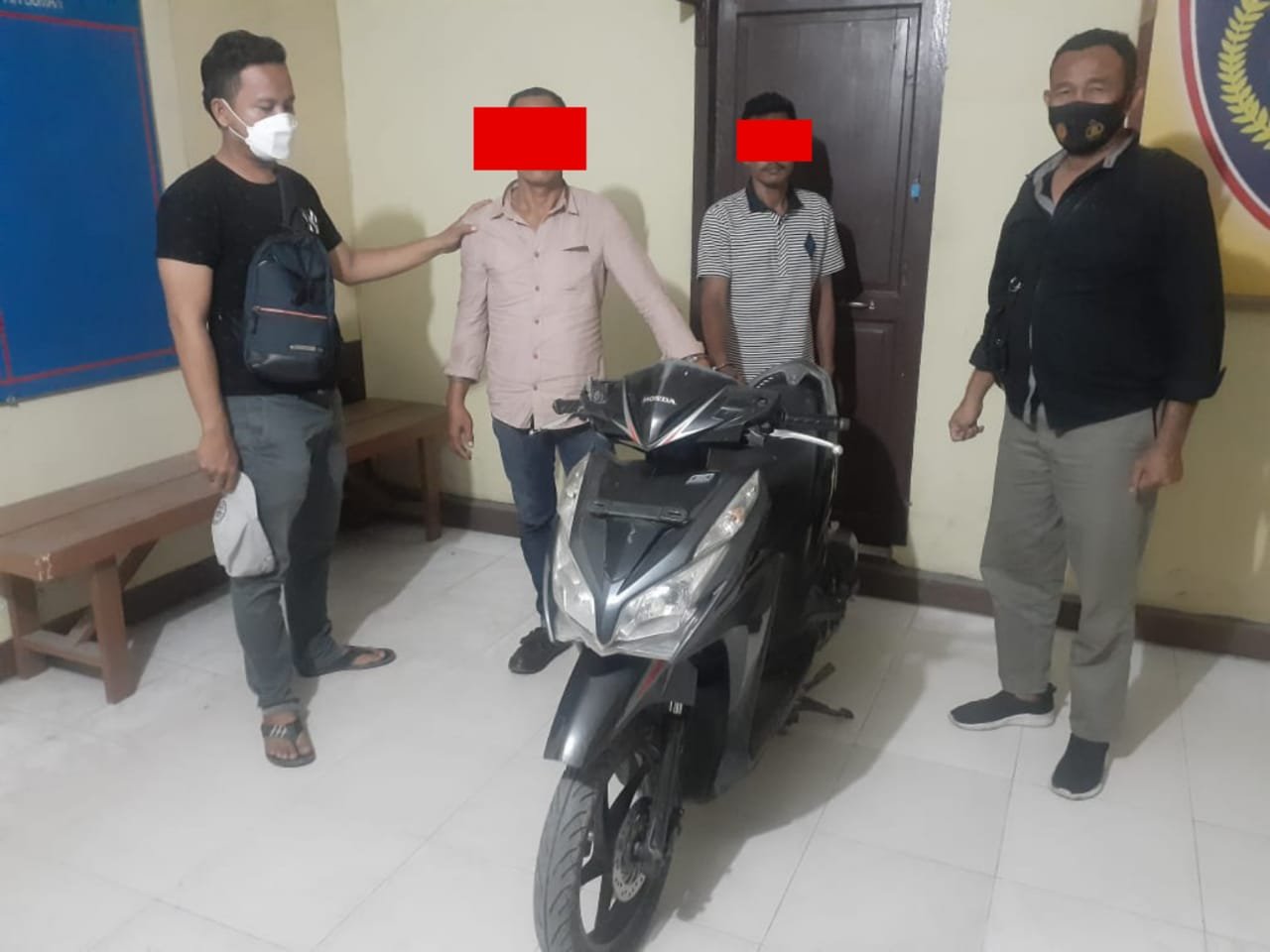 Reskrim Polsek Air Joman Polres Asahan Amankan 2 Pelaku Curanmor