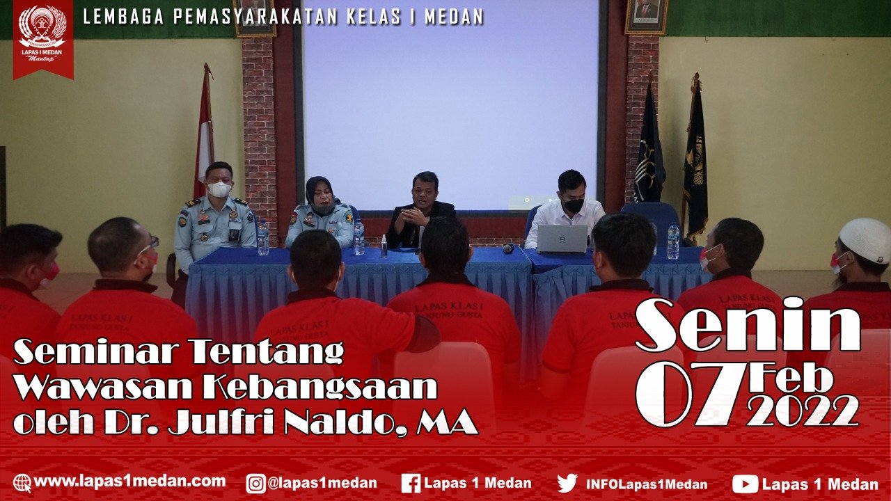 Warga Binaan Perkara Terorisme ikuti Seminar Kebangsaan di Lapas Kelas-1 Medan