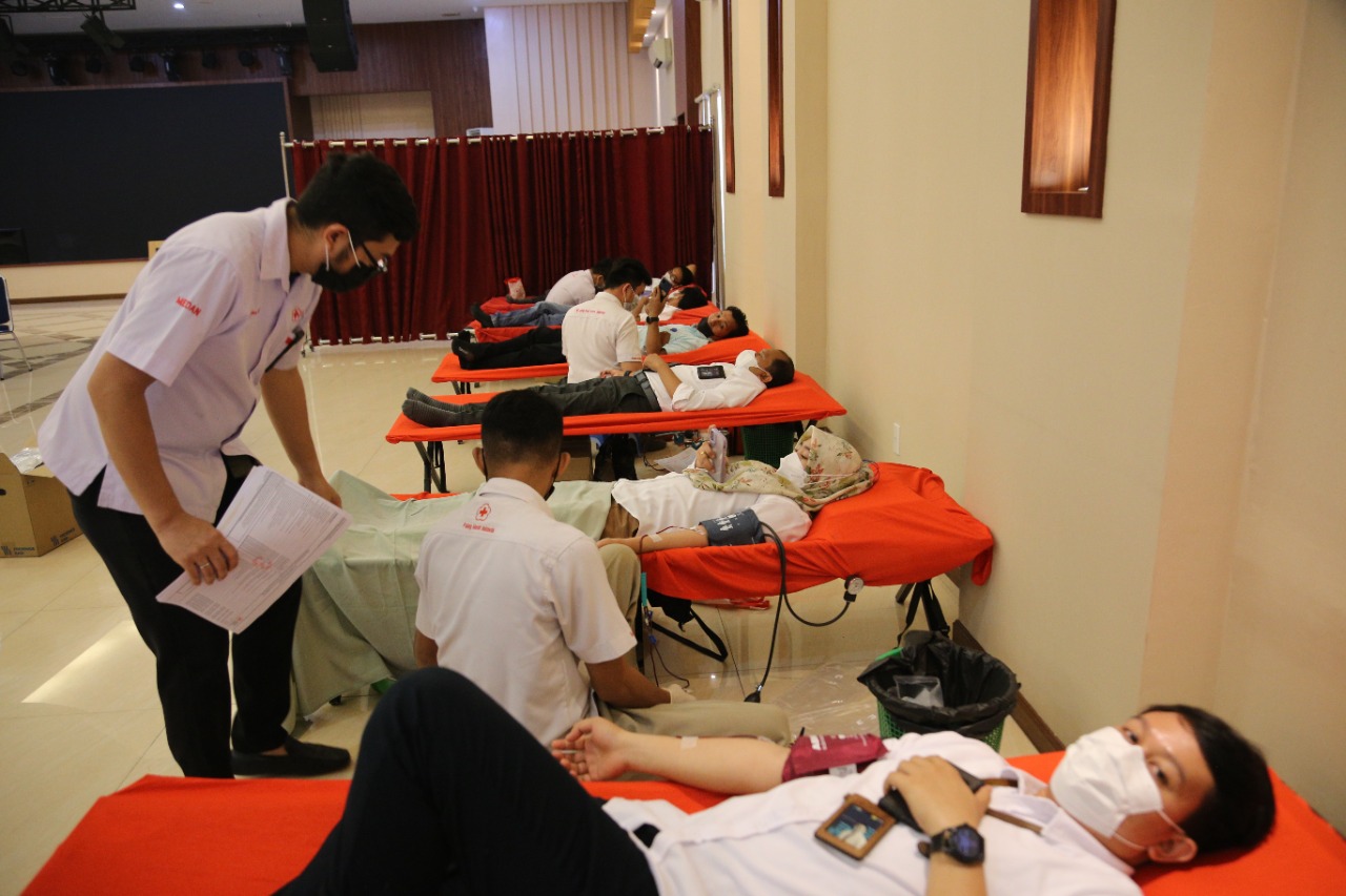 PLN UIW Sumut Donor Darah di Bulan K3 Nasional 2022