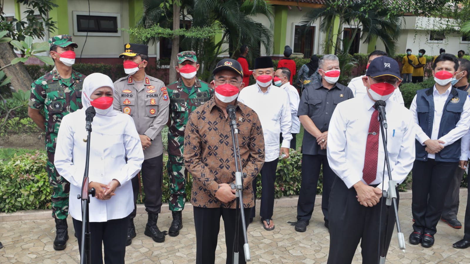 *Menko PMK bersama Forkopimda Jatim Hadiri Pencanangan Uji Klinis Fase 1 Vaksin Merah Putih di RSUD Dr Soetomo Surabaya*