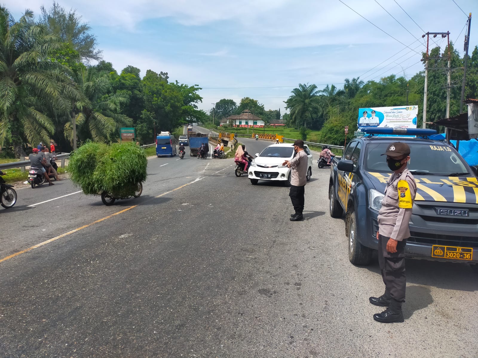 Ciptakan Situasi Kamtibmas yang Aman dan Kondusif | Personel Polsek Pulau Raja Polres Asahan Patroli Rutin 3C