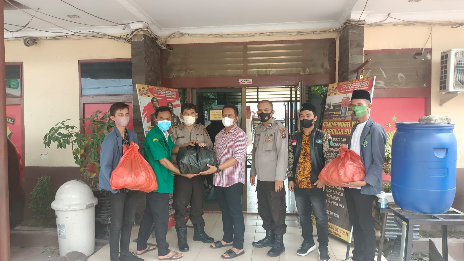 PC GP Ansor Kota Medan Bersama PW IPNU Sumut Gelar Gerakan Safari Jumat Berkah
