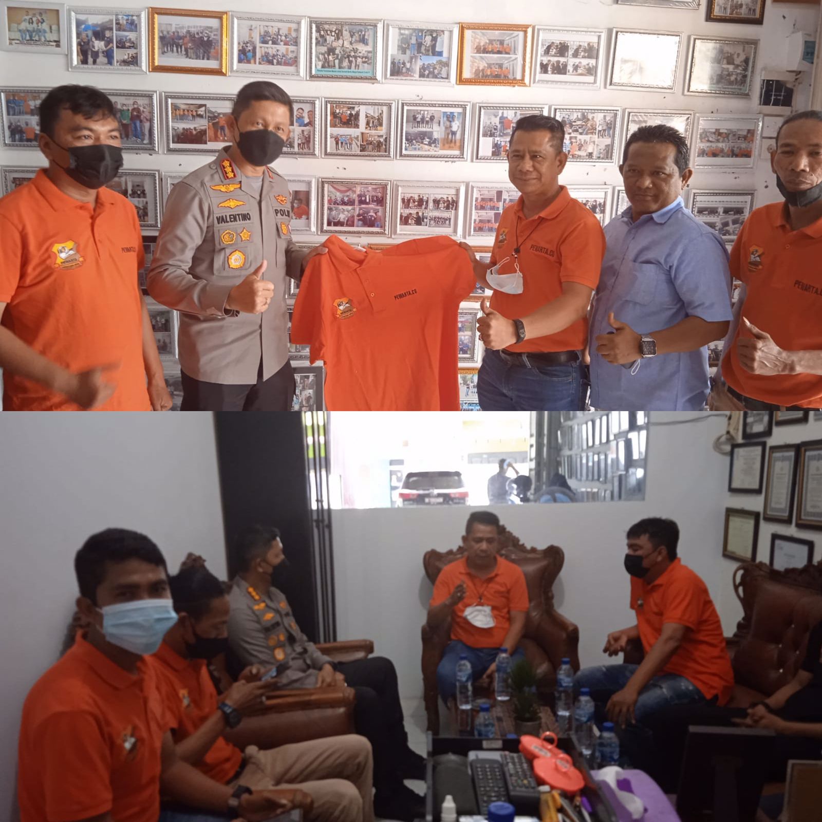 Kombes Valentino Alfa Ngobrol dan Perkenalan Hangat dengan Pewarta Polrestabes Medan