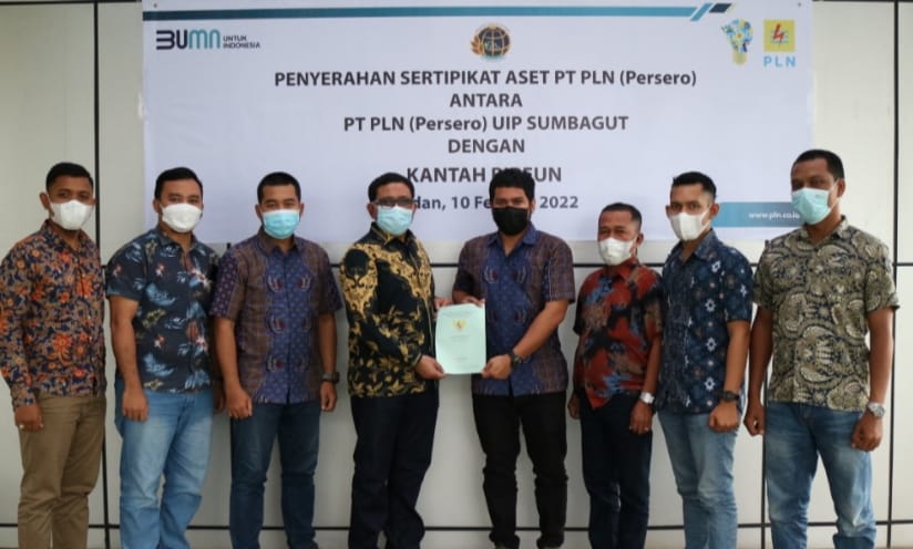 Kantor Pertanahan Bireun Tuntaskan 141 Sertipikat Aset PLN UIP Sumbagut