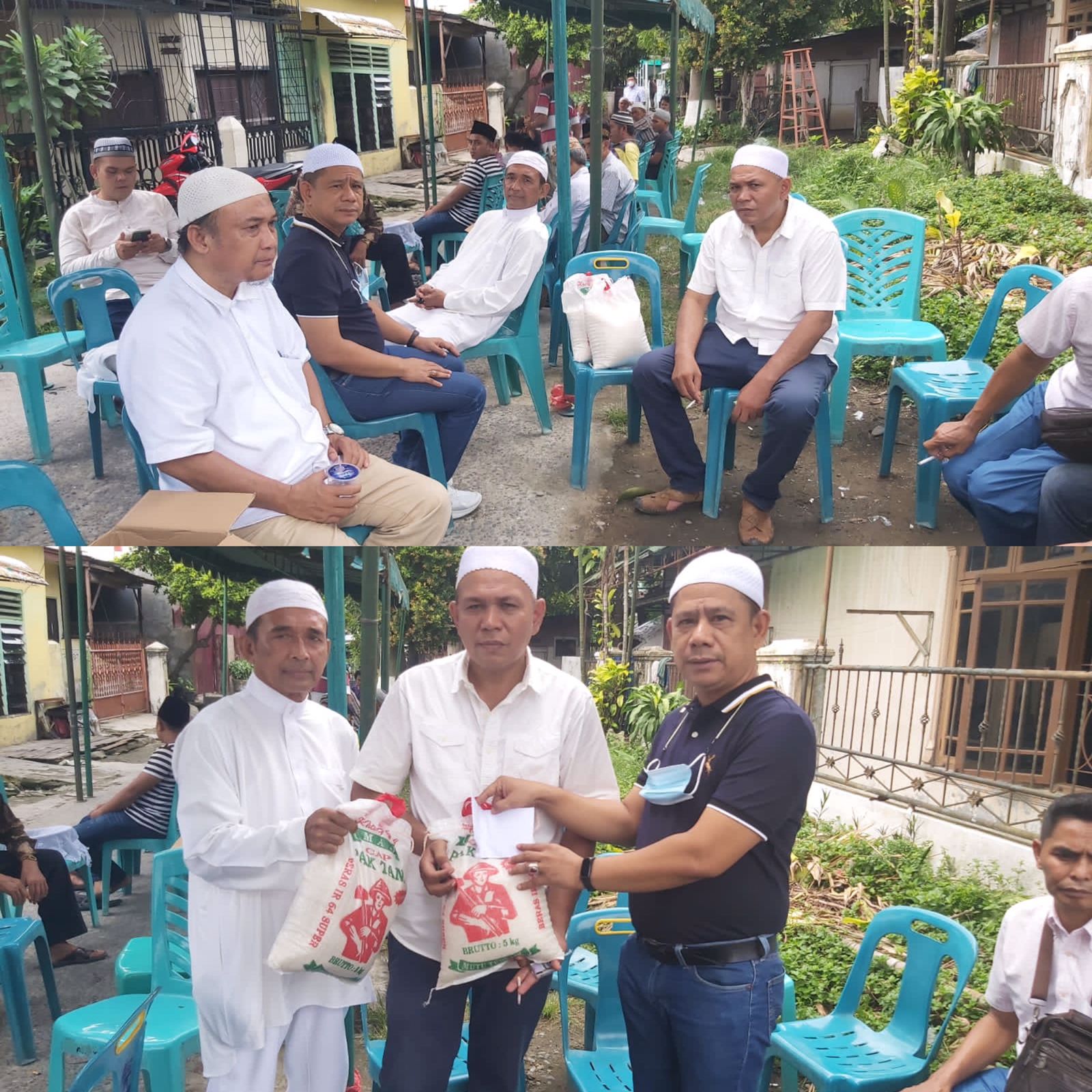 Warga Meninggal Dunia, Ketua Pewarta Melayat dan Berikan Santunan