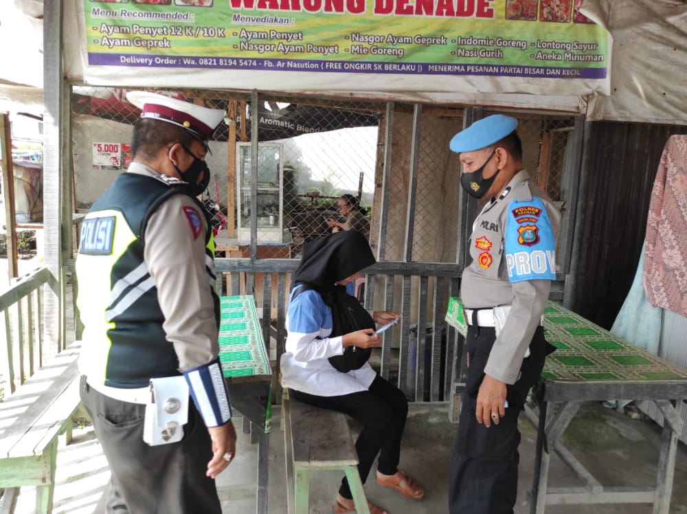 Terapkan AKB, Personel Polres Asahan Rutin Patroli Ops Yustisi Tahun 2022 Himbauan Prokes