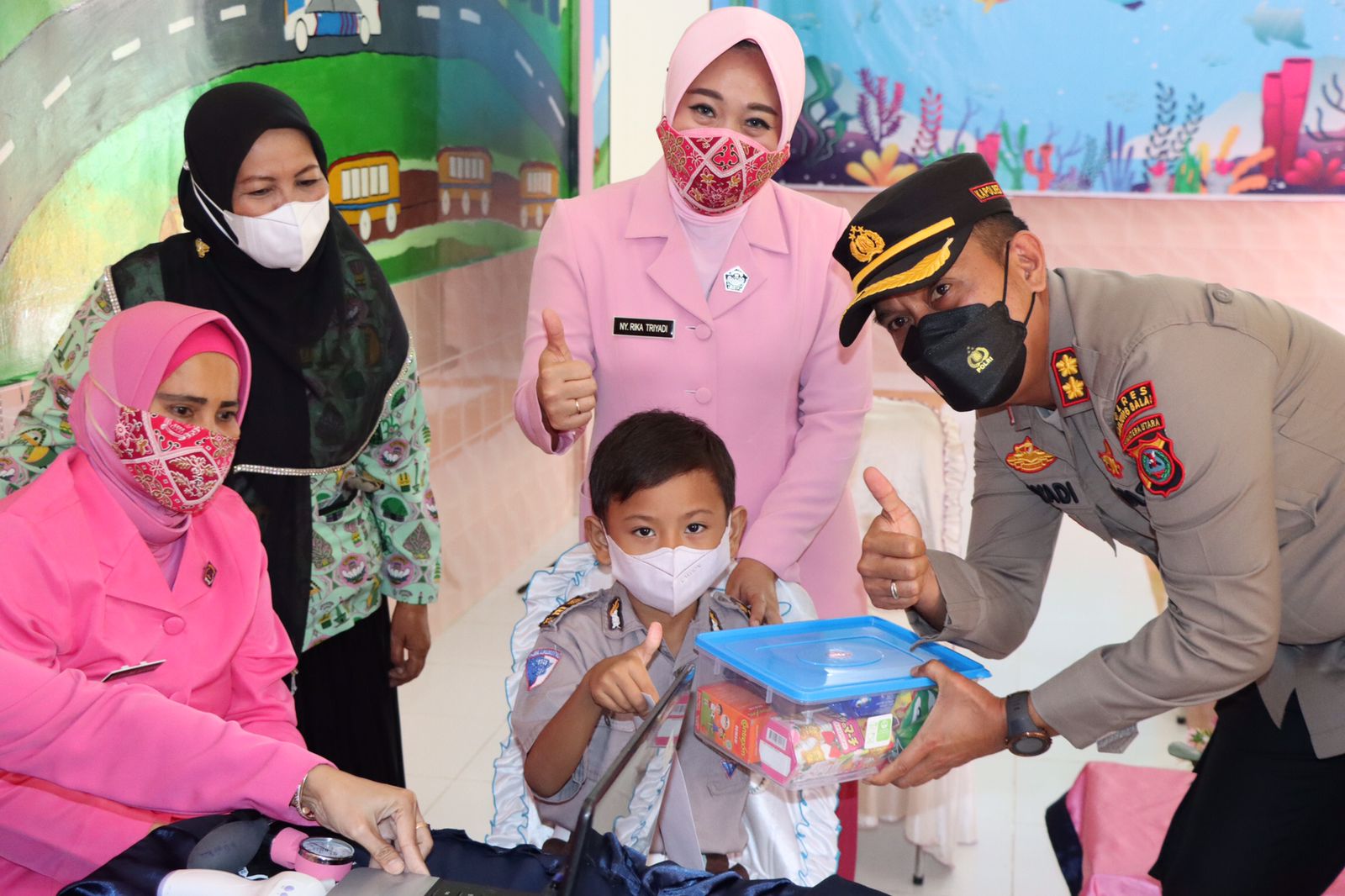 Dukung Program Percepatan Vaksinasi Nasional, TK Kemala Bhyangkari Tanjung Balai Gelar Vaksinasi Anak Usia 6 Tahun