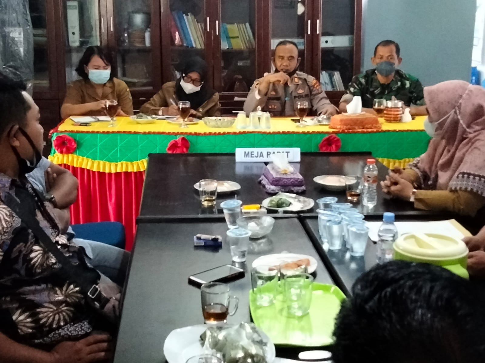 Kapolsek Air Batu Polres Asahan : Peran Kades Sangat Diperlukan Untuk Ajak Warga Vaksinasi