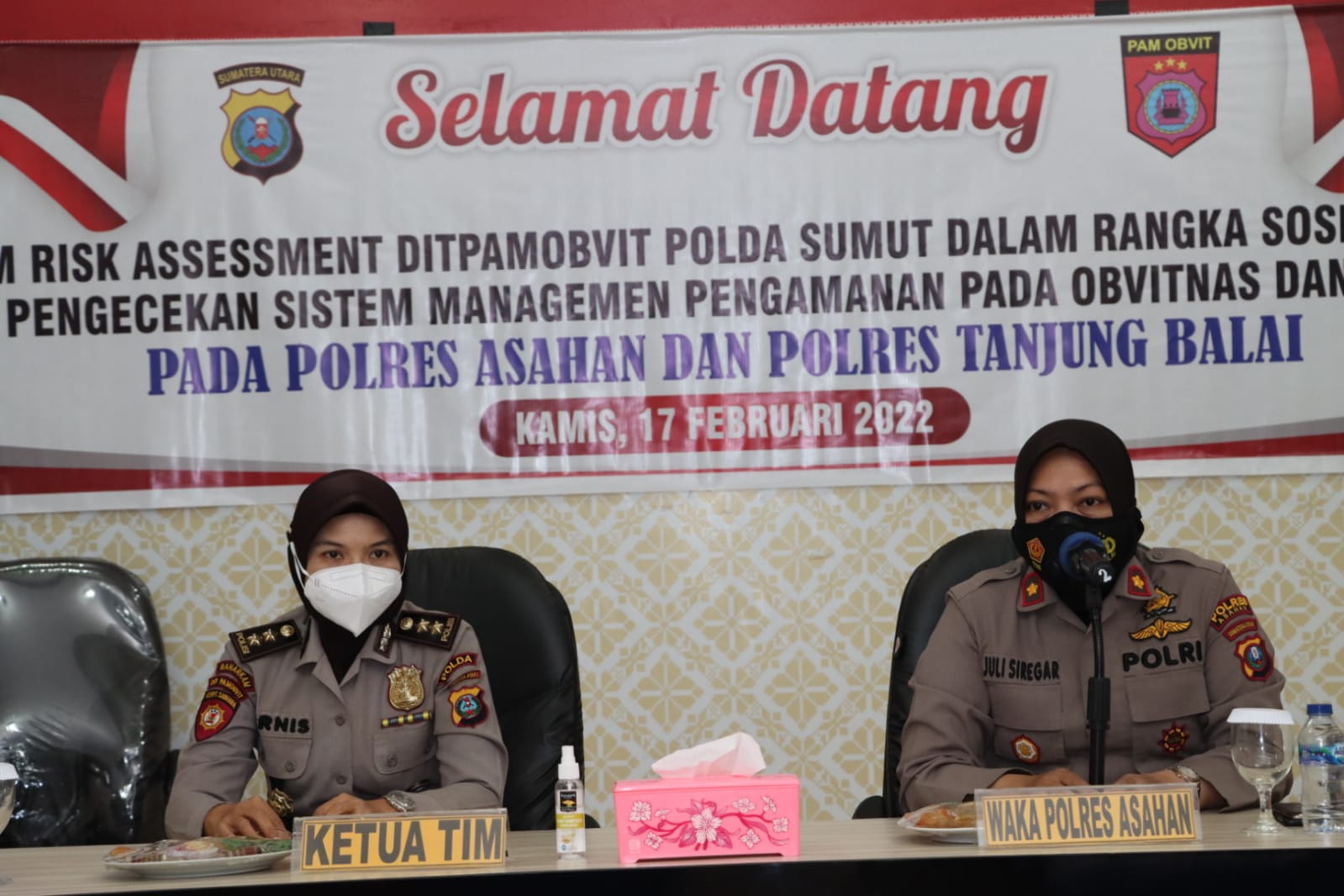 Polres Asahan Terima Kunjungan Tim Risk Assessment Dit Pamobvit Polda Sumut